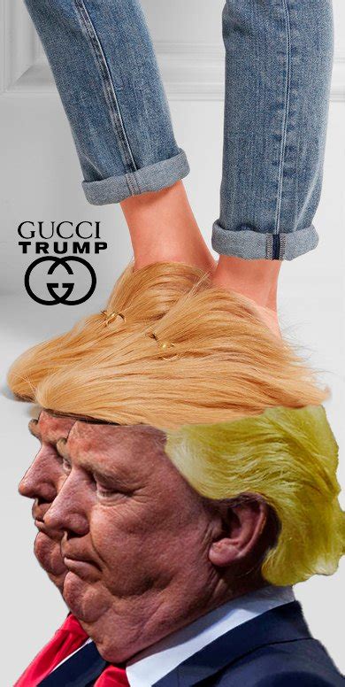 gucci shoes that look trump hair|These Gucci slippers look like Donald Trump's hair, according to .